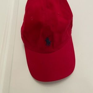 Red Ralph Lauren iconic baseball hat